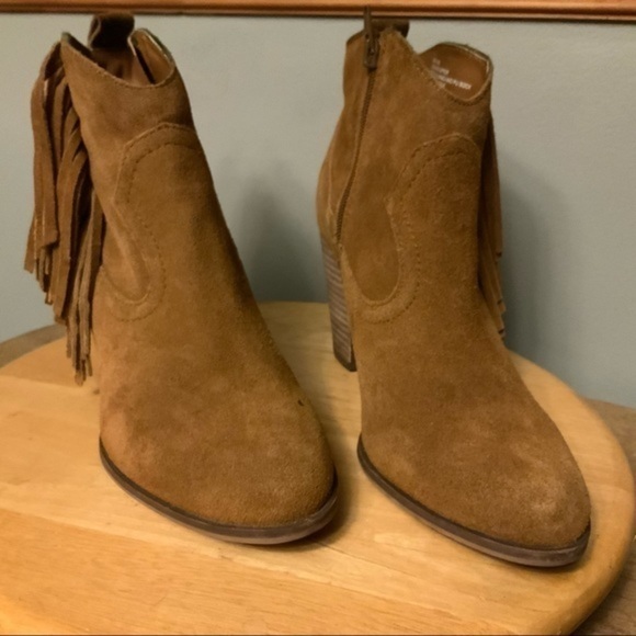 Steve madden Ohio tan suede fringe tassel boot 8 - Picture 2 of 11
